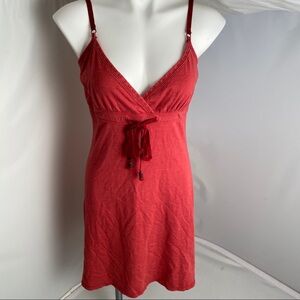 Z Brand tomato red surplice neckline casual dress